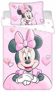 Dětské povlečení Minnie Mouse růžové 1161 100x135 JERRY FABRICS