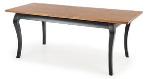 Jídelní stůl Warin (tmavě šedá + černá) (pro 6 až 8 osob). 1028063