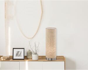 Béžová stolní lampa s textilním stínidlem (výška 35 cm) Thor – Fischer & Honsel