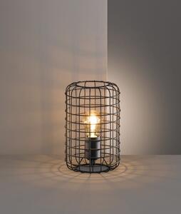 Černá stolní lampa Fischer & Honsel Justin, výška 25 cm