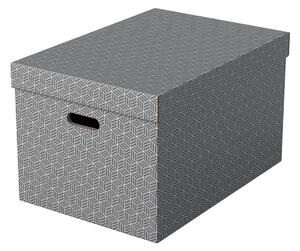 Sada 3 šedých úložných boxů Esselte Home, 35,5 x 51 cm