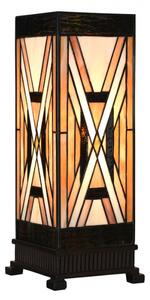 Stolní lampa Tiffany v art deco stylu Russian – 17x17x44 cm