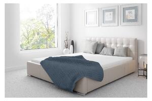Čalouněná postel Soffio s úložným prostorem béžová eko kůže 160 x 200