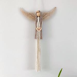 Andělka velká s dlouhými vlásky (závěsná dekorace)