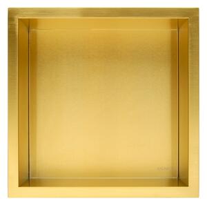 Balneo Wall-Box One Gold zápustná polička 30 cm OBBR1