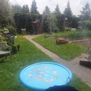 Kruzzel 23138 Zahradní dětský bazének s fontánou 170 cm