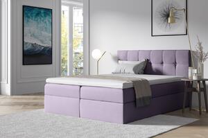 Stylová manželská postel s úložným prostorem RECIVIO violet 180 x 200
