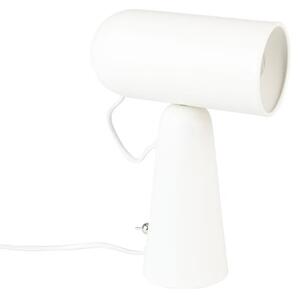 Bílá stolní lampa White Label Vesper