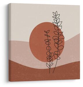 Obraz - Boho listy N⁰1 (30x30 cm)