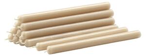 Svíčka STOFF Nagel Beige – set 12 ks