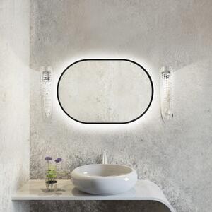 Baltica Design Tiny Border Pastille zrcadlo 40x95 cm oválný s osvětlením černá 5904107904740