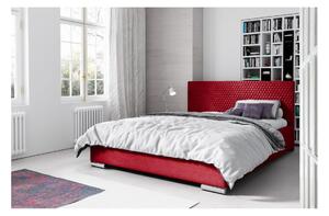 Elegantní čalouněná postel Champ 120x200, červená