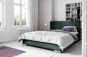 Elegantní čalouněná postel Champ 120x200, zelená