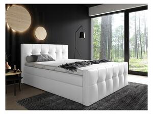 Čalouněná postel Maxim 180x200, bílá eko kůže