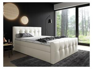 Čalouněná postel Maxim 160x200, béžová eko kůže
