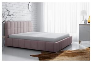 Jemná čalouněná postel Lee 120x200, růžová