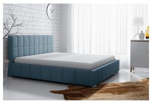 Jemná čalouněná postel Lee 120x200, tyrkysová