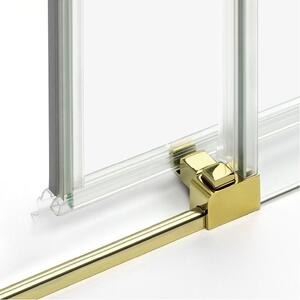 New Trendy Prime Light Gold sprchový kout 100x90 cm obdélníkový zlatá lesk/průhledné sklo K-1102