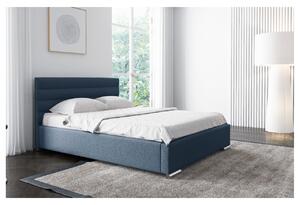 Elegantní čalouněná postel Leis 160x200, modrá