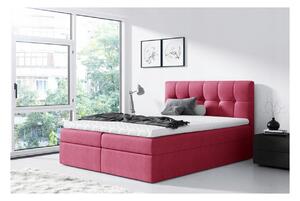 Jednoduchá postel Rex 140x200, červená