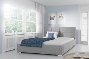 Jednoduchá postel Marion 140x200, šedá