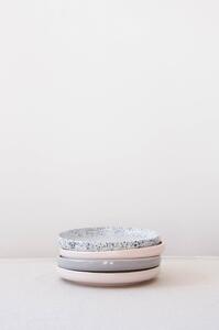 Světle růžový kameninový dezertní talíř ÅOOMI Dust, ø 17 cm