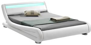 Manželská postel 180 cm Fanil (s roštem a LED)