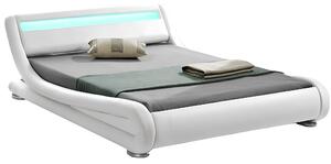 Manželská postel 160 cm Sampan (s roštem a LED)