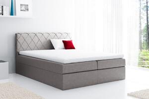 Pohodlná čalouněná postel Perez 120x200, béžová