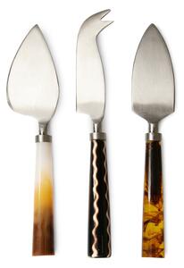 Set nerezových nožů na sýr Havana - 3 ks