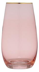 Růžová sklenice Ladelle Chloe, 700 ml