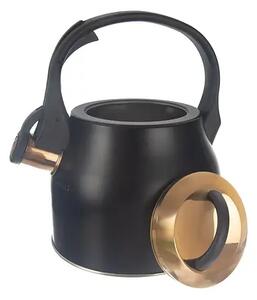 Konvice na čaj s píšťalou, 3 l, černá/rose gold ORION 113520