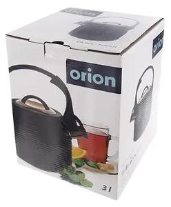 Konvice na čaj s píšťalou, 3 l, černá/rose gold ORION 113520