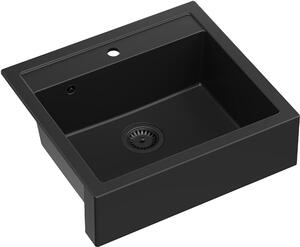 Quadron Bill dřez graniteq 59.5x54 cm černá HCQB6054U7_BLM