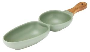 Zelená porcelánová servírovací miska Ladelle Essentials