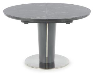 Jídelní stůl Roder (šedý mramor + tmavě šedá) (pro 4 až 6 osob). 1028078
