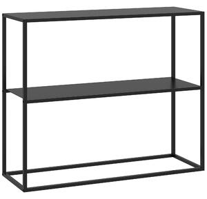 HOMCOM Konferenční stolek, Předsíňový stolek se 2 policemi, 90 x 30 x 75 cm, Industriální postranní stolek, Stolek pro malé prostory, Vstupní hala, Př