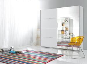 Kombinovaná skříň MARCELA se zrcadly 180 cm, bílá