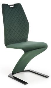 Jídelní židle Kerga (tmavě zelená + černá). 1028075