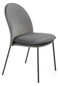 Jídelní židle Kemis (šedá + černá). 1028096