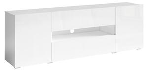 Moderní televizní stolek DESIDERIO, bílá
