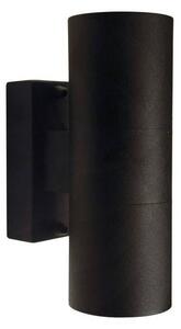 NORDLUX Tin Maxi obousměrný nástěnný válec na dům IP54 Varianta: Ø 75 x 190 x 125 mm, černá