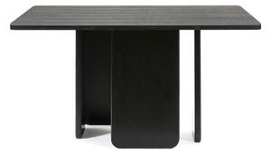 Černý jídelní stůl Teulat Arq, 137 x 137 cm