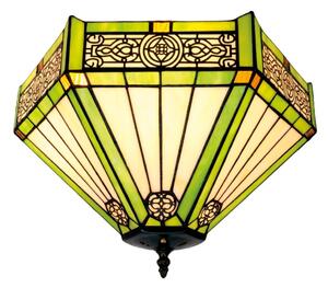 BRILAGI - Tiffany vitrážové stropní svítidlo EMERALD 2xE27/60W/230V pr. 40 cm
