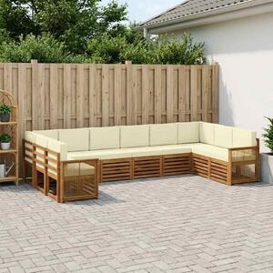 Venkovní pohovková souprava 7 ks Přirozená a Krémová 3384896