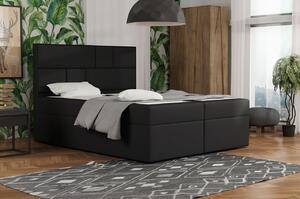 Designová postel s úložným prostorem 120x200 MELINDA - černá