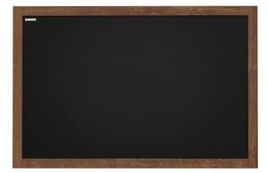 Křídová nemagnetická tabule s dřevěným rámem 90x60 cm+ dřevěný bukový stojan,TB96_EW01