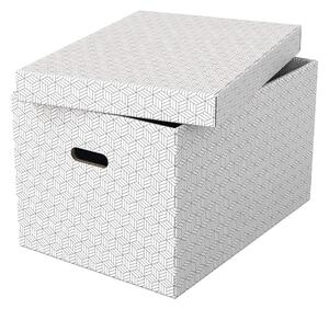 Sada 3 bílých úložných boxů Esselte Home, 35,5 x 51 cm