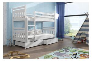 Dětská palanda s úložným prostorem ARIS - 90x200, bílá