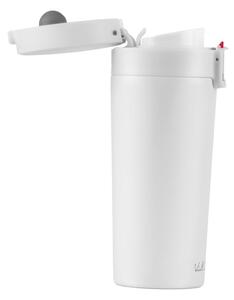 Bílý cestovní termohrnek Vialli Design Fuori, 400 ml